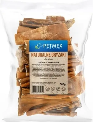 Obrázok produktu pre PETMEX Koňská koža - Žuvacie potreby pre psov - 500 g