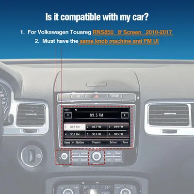 Produktbild von Nachrüstmodul für Autoradio – 8-Zoll-Display, RNS850 – kabelloses CarPlay und Android Auto
