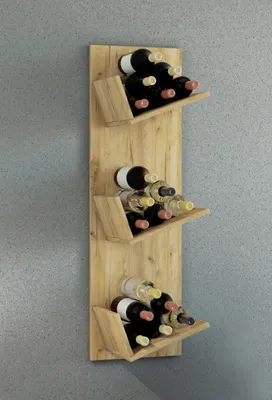 Produktbild von VCM Holzregal hängend | platzsparendes Regal | Maße: 106 x B. 33 x T. 26 cm | Elegantes Regal hängend | Aufbewahrungsregal | Bücherregal | Wandboard  Wein - Vinosi