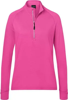 Produktbild von Ladies' Sports  Shirt Half-Zip pink, Gr. S