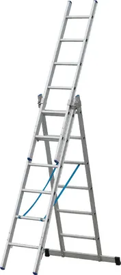 Produktbild von Goldpunkt Mehrzweckleiter 3-tlg. Mod. 300 - Sprossenanzahl: 3 x 6