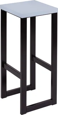 Produktbild von Spec-Wood, Hocker Holz LOFT, Barhocker Holz, Blumenhocker Holz mit Metallgestell, Duschhocker Modern, Küchenhocker, Barstühle, Tresenhocker, Sitzhocker 30x30x76 cm