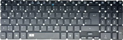 Obrázok produktu pre GERMAN - Klávesnica bez osvetlenia, bez rámu kompatibilná s Acer Aspire V5-531G
