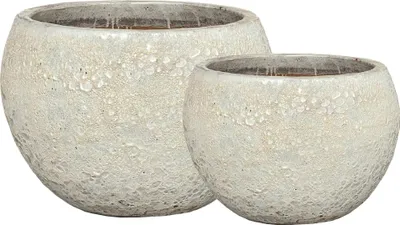 Produktbild von PTMD – Topf Javier – Grau – 58 x 58 x 40 cm – 2er-Set