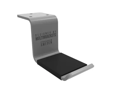 Imagen del producto de Multibrackets 2043, Soporte para auriculares, Aluminio, 52 g, Plateado