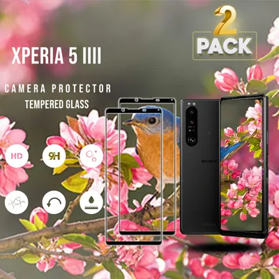 Zdjęcie produktu dla 2-pak Sony Xperia 5 III - Szkło hartowane 9H - Wysokiej jakości osłona ekranu 3D