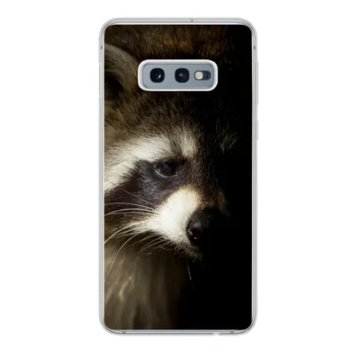 Produktbild von MuchoWow® Handyhülle Schutzhülle Hülle für Samsung Galaxy S10e Waschbär - Wilde Tiere - Schwarz Silikon Softcase Handy Hülle - Handy
