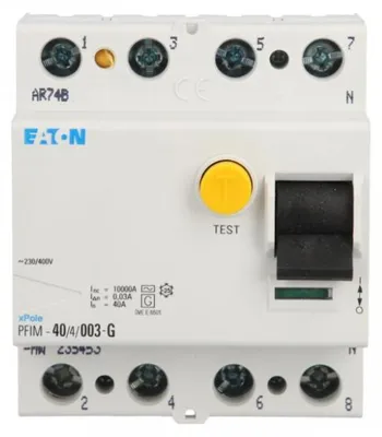 Produktbild von 4P 40A 0,03A Fehlerstromschutzschalter Typ G PFIM-40/4/003-G 235453