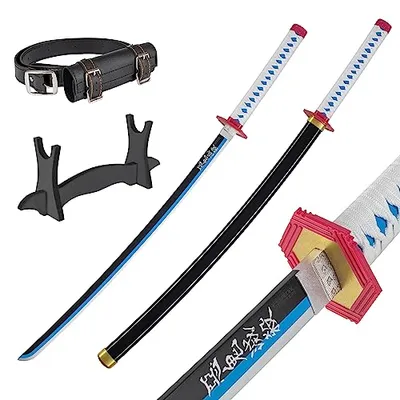 Produktbild von Bambus Anime Katana Cosplay Schwert, Katana Inspiriert Demon Slayer Schwert 105cm / 41 Zoll Hashira Pillars & Protagonist Katana | JT10654