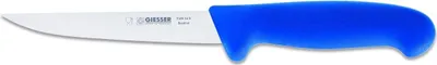 Produktbild von Giesser Messer Ausbeinmesser Schlachtmesser gerade Klinge stark - 14 cm, Blau