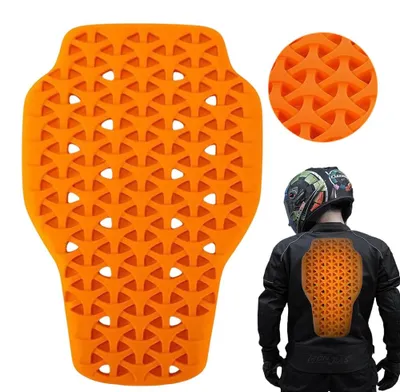 Produktbild von Fahrrad-Rückenschutz - Rückenprotektor für Motorräder - Nylon - Schutzlevel 1 - Stoßabsorbierend - Atmungsaktiv - 42 x 23 cm - Kältebeständig bis -20 °C