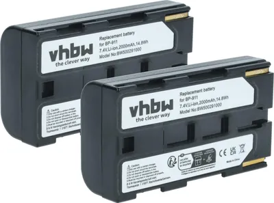 Produktbild von vhbw 2x Akku kompatibel mit Canon V-500, V-420, V-520, V-50Hi, V-60Hi, V-40, Ultura, V-40Hi, V-400 Videokamera Camcorder (1300 mAh, 7,2 V, Li-Ion)