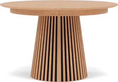 Image de Lisa Design Freya - table à manger ronde extensible - effet bois - 4 à 8 personnes , Bois