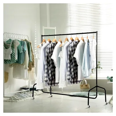 Produktbild von Kleiderständer Wäscheständer Rollgarderobe Garderobenständer (150 x 60 x 170 cm)