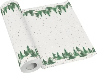 Produktbild von PREMIUM Tischläufer aus Papier auf der Rolle, "Nadelwald", 40 cm x 24 m 1 Stück.
