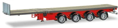Produktbild von Herpa 1/87 076203-008 Teletrailer 4-achs, grau - NEU