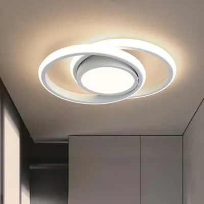 Produktbild von LED Deckenleuchte Weiß Runde 24W Natürliches Weiß 4000K Deckenlampe Lampen Für Schlafzimmer, Küche, Flur, Gang, Restaurant Durchmesser 30 CM