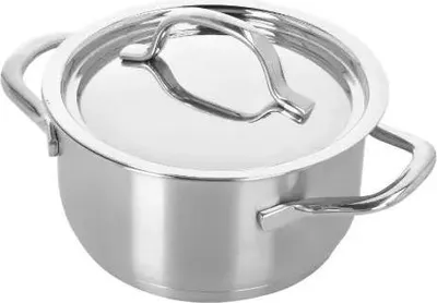 Produktbild von Demeyere Kochtopf Topf mit 3-Schicht-Kapselboden, inkl. Deckel, induktionsgeeignet, 14 cm Durchmesser