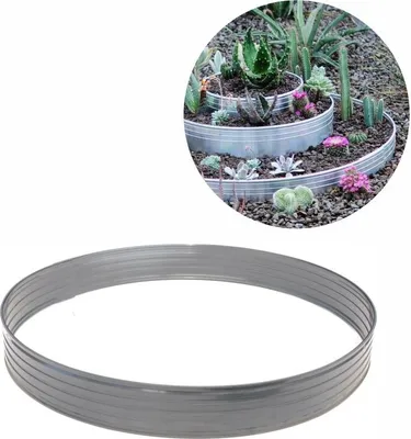 Produktbild von Baumring aus Alu Höhe 140 mm Durchmesser 0.8 m | Baumumrandung | Pflanzringe | Beeteinfassung | Rasenkante rund