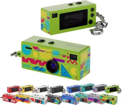 Obrázek produktu pro Mini kamera pro streetwearový styl – praktická kamera v kapesním formátu pro influencery v oblasti streetwearu a stylingu, dlouhá výdrž baterie, bezdrátová synchronizace přes aplikaci pro tvorbu obsahu na cestách, s paměťovou kartou 32 GB (zelená)