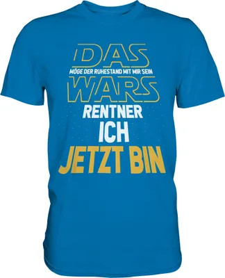 Produktbild von Das wars Ruhestand Geschenk Lustiger Rentner T-Shirt – Royal Blue / L