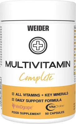 Produktbild von Weider Multivitamin Complete A-Z Premium Komplex - ab 90 Kapseln / Dose