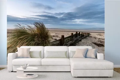 Produktbild von Vlies Fototapete STRAND BEI SONNENAUFGANG 375 x 250 cm (inkl. Kleister) - Vlies Tapete, Wandtapete, Wandbilder - Tapete für Wohnzimmer Schlafzimmer, Büro, Küche - Montagefertig
