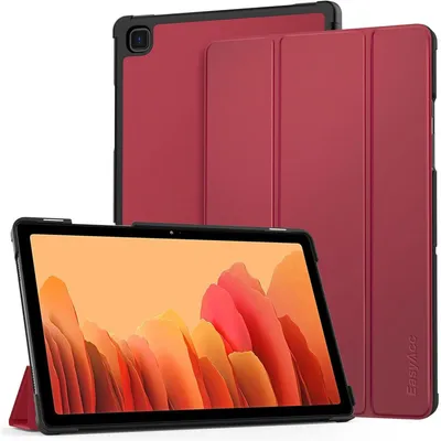 Immagine prodotto di Custodia protettiva per Samsung Galaxy Tab A7 10.4 (2022/2020) modelli SM-T500, T505, T507, ultra sottile con funzione stand, colore rosso vino