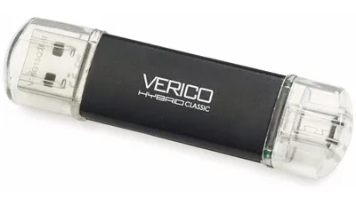 Productafbeelding van VERICO USB3.0 Stick, hybride Type C, 64 GB, zwart