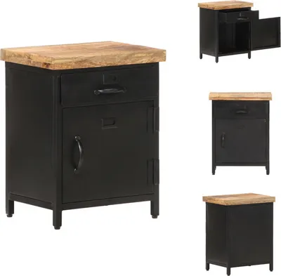 Image de vidaXL Table de nuit 40x30x52 cm Mango Massif - Tables de nuit