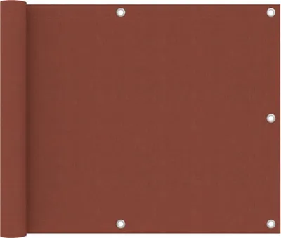 Produktbild von "Rabatt" Balkon-Sichtschutz - Windschutz & Sonnenschutz - Terrakotta-Rot 75x300 cm Oxford-Gewebe - Sonnensegel CC168