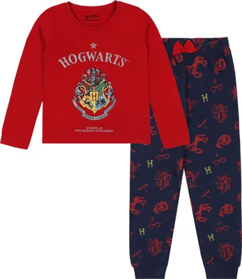 Produktbild von Harry Potter Mädchenpyjama mit langer Hose, langen Ärmeln, Baumwolle  6 Jahre