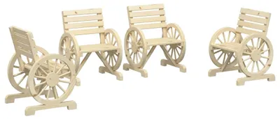 Produktbild von VidaXL 3207127, Terrasse, Pinienwald, 110 kg, 580 mm, 580 mm, 785 mm