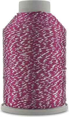 Produktbild von YarnArt Camellia New 426 Fuchsia/Silber, Glanzgarn, 450m, ideal für dekorative Akzente