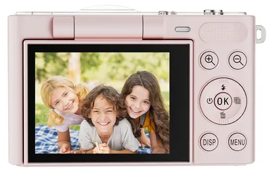Obrázek produktu pro Digitální fotoaparát s rozlišením 64 MP, 2,4" otočnou obrazovkou (180°), 16x zoomem a automatickým ostřením