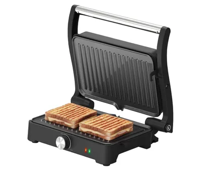 Produktbild von Tomado TGC3001S Kontaktgrill kompakt mit Tischgrill-Funktion - Edelstahl