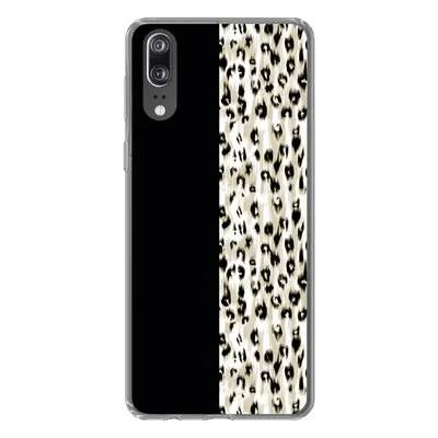 Produktbild von MuchoWow® Handyhülle Schutzhülle Hülle für Huawei P20 Pantherdruck - Pelz - Tier Silikon Softcase Handy Hülle - Hardcover