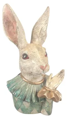 Produktbild von Kaninchen-Büste, Figur aus Harz, 24 cm