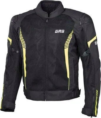 Produktbild von GMS Samu Mesh Motorrad Textiljacke Farbe: Schwarz/Gelb, Grösse: M