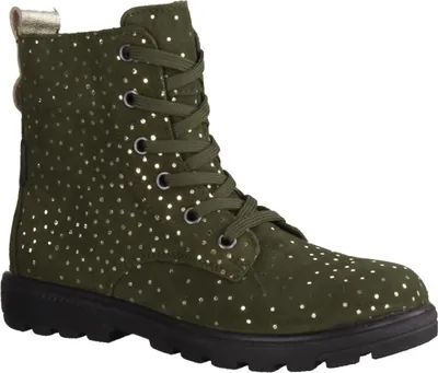 Produktbild von Ricosta Anni 7700402570 Mädchenboots, Leder, Army (Grün), wasserdicht - Kinderschuhe Gefütterte Kinderstiefel Gr. 18 - 42, Grün, leder (velour dots), absatzh&oumlhe: 5 mm