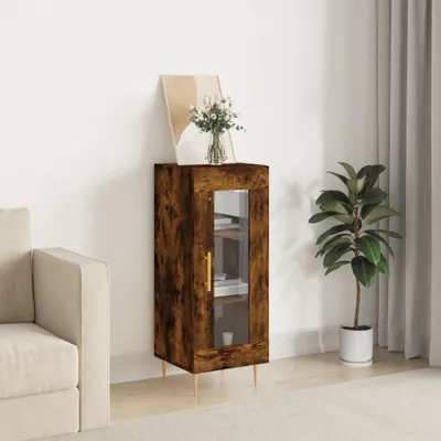 Produktbild von "2026 Promotion" Sideboard Wohnzimmer - Räuchereiche - 34,5x34x90 cm Holzwerkstoff - Kommoden CC29402