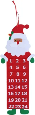 Produktbild von Weihnachts-Adventskalender, Countdown-Kalender, Stoff, Filz, Weihnachtsdeko, Wohnaccessoire