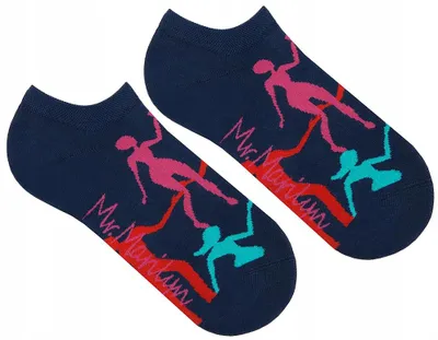 Image de Marilyn DANCE Chaussettes courtes motif danse multicolore homme