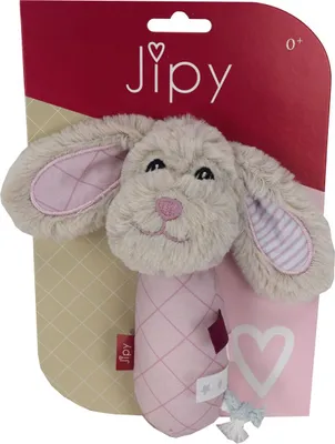 Image de Jipy Rattle-Squeeze Dog Rose