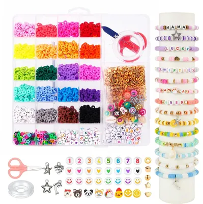 Image de Omgoods - Kit de création de bijoux DIY avec 5000 perles pour bracelets