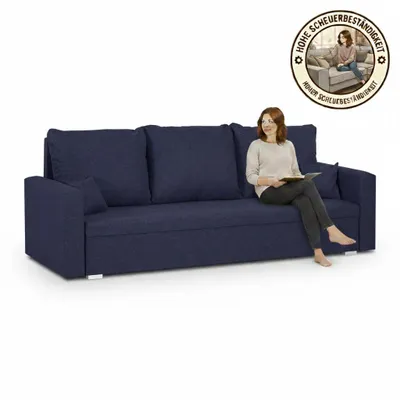 Produktbild von MONDO 3-Sitzer-Sofa mit Schlaffunktion - Marineblau