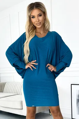 Produktbild von Numoco Minikleid für Frauen Aesluagun navy blau XXL/3XL
