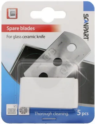 Produktbild von Ersatzklingen Glaskeramikschaber 5 Stück