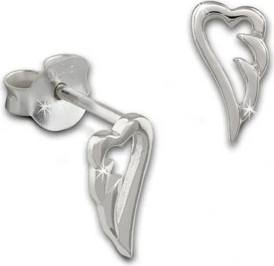 Produktbild von SilberDream Ohrstecker für Damen 925 Silber silber Flügel Ohrringe SDO8211J