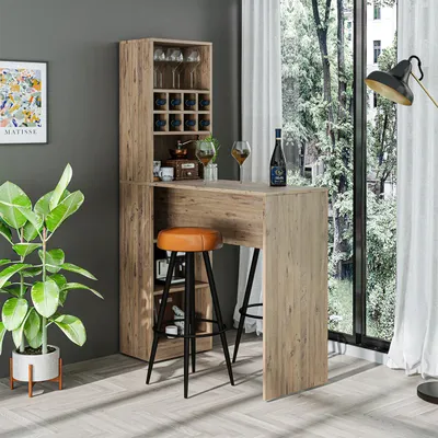 Produktbild von Roomart DUBLIN Bartisch 120 cm breit, Eiche